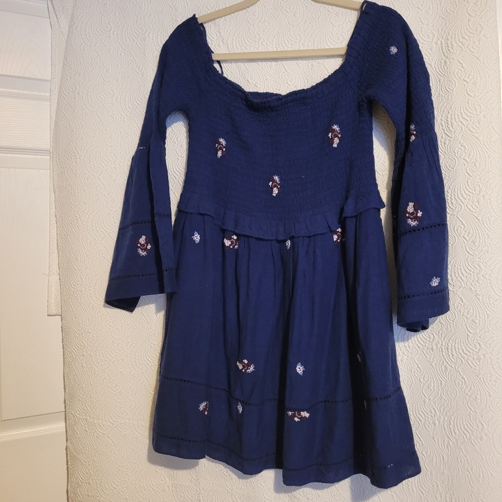 FREE PEOPLE Blue Counting Daisies Dress